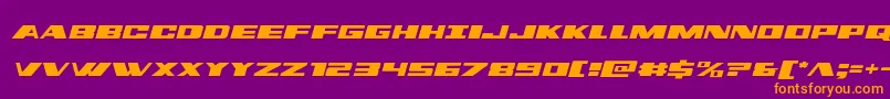 dassaultsemital Font – Orange Fonts on Purple Background