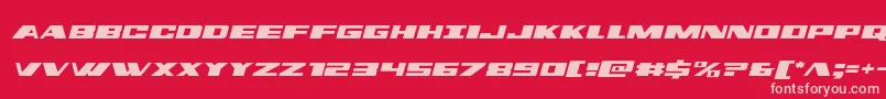 dassaultsemital Font – Pink Fonts on Red Background