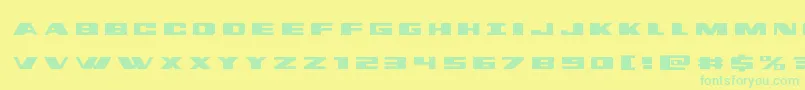 dassaulttitle Font – Green Fonts on Yellow Background