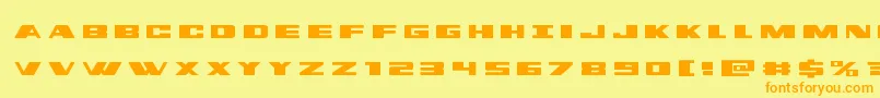 dassaulttitle Font – Orange Fonts on Yellow Background