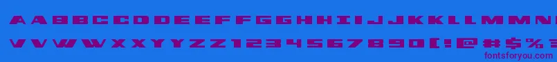 dassaulttitle Font – Purple Fonts on Blue Background