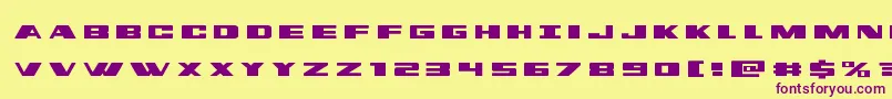 dassaulttitle Font – Purple Fonts on Yellow Background