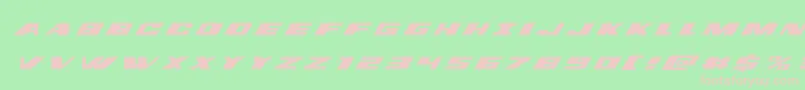 dassaulttitleital Font – Pink Fonts on Green Background