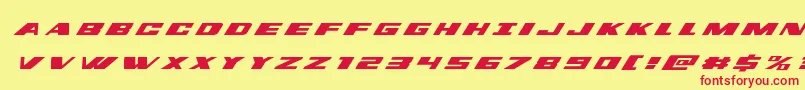 dassaulttitleital Font – Red Fonts on Yellow Background