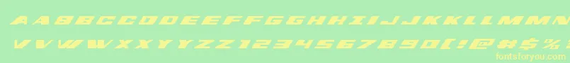 dassaulttitleital Font – Yellow Fonts on Green Background