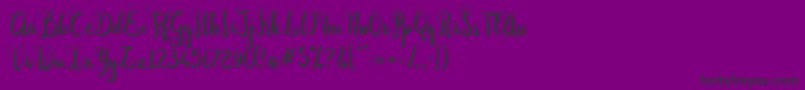 Dastan Script Font – Black Fonts on Purple Background