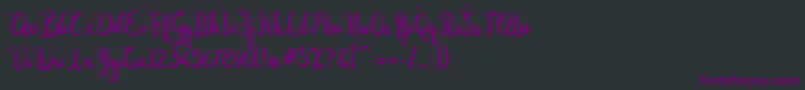 fuente Dastan Script – Fuentes Moradas Sobre Fondo Negro