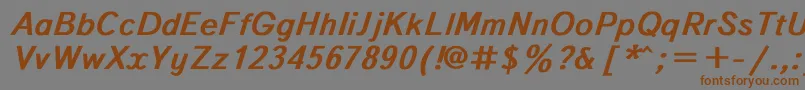 Textboo3 Font – Brown Fonts on Gray Background