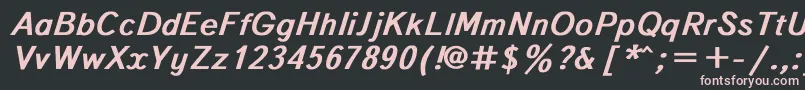 Textboo3 Font – Pink Fonts on Black Background