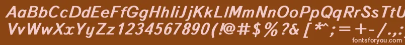 fuente Textboo3 – Fuentes Rosadas Sobre Fondo Marrón