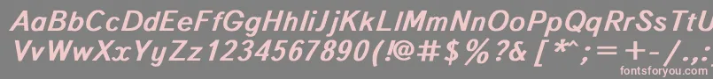 Textboo3 Font – Pink Fonts on Gray Background