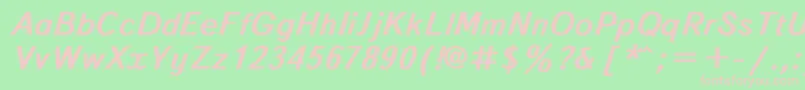 Textboo3 Font – Pink Fonts on Green Background