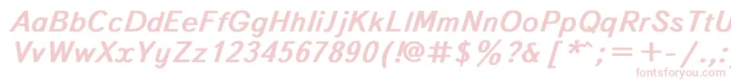 フォントTextboo3 – 白い背景にピンクのフォント