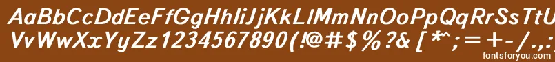 フォントTextboo3 – 茶色の背景に白い文字