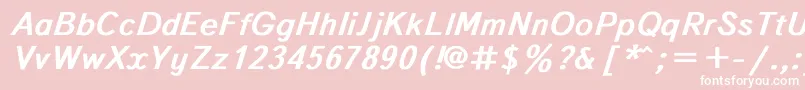 Textboo3 Font – White Fonts on Pink Background