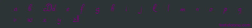 Dathyn Demo Font – Purple Fonts on Black Background