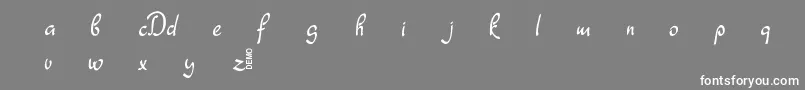 Dathyn Demo Font – White Fonts on Gray Background