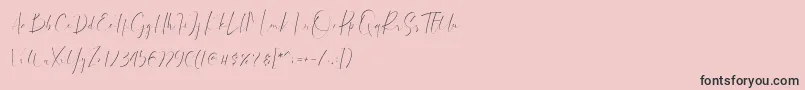 dattebayo Font – Black Fonts on Pink Background