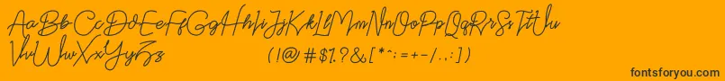 Weitere Informationen zur Datten Dafont-Schriftart Datten Dafont-Schriftart – Schwarze Schriften auf orangefarbenem Hintergrund