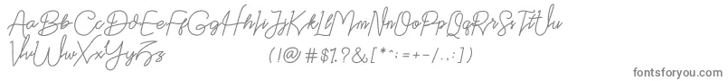 Datten Dafont-Schriftart – Graue Schriften auf weißem Hintergrund