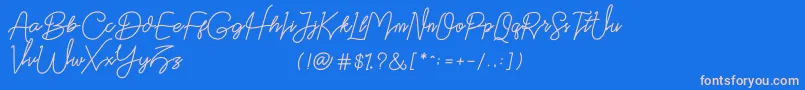 More about Datten Dafont Font Datten Dafont Font – Pink Fonts on Blue Background