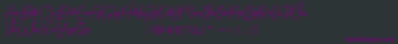 Datten Dafont Font – Purple Fonts on Black Background