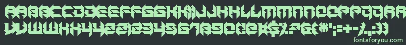 Daughter of a Glitch Font – Green Fonts on Black Background