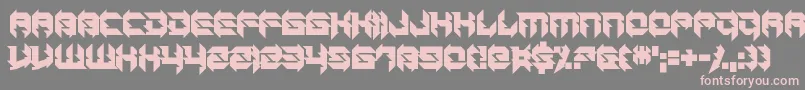 Daughter of a Glitch Font – Pink Fonts on Gray Background