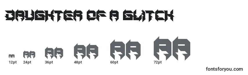 Daughter of a Glitch Font Sizes