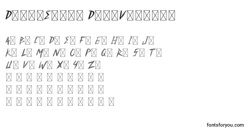 Шрифт DavidElika DemoVersion – алфавит, цифры, специальные символы