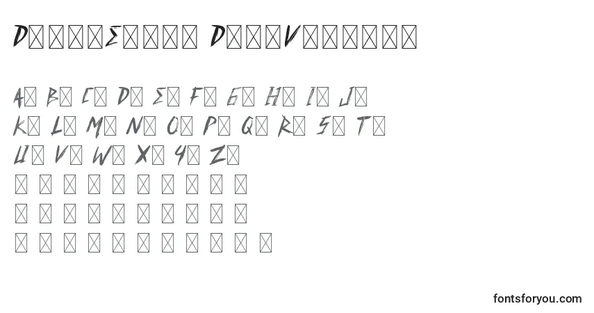 Шрифт DavidElika DemoVersion (124569) – алфавит, цифры, специальные символы