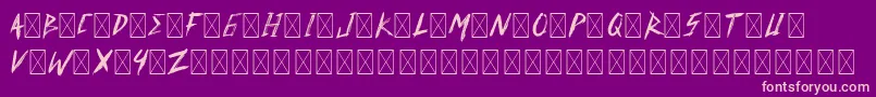 DavidElika DemoVersion Font – Pink Fonts on Purple Background