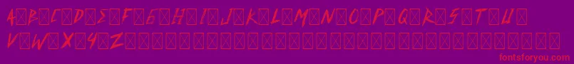 DavidElika DemoVersion Font – Red Fonts on Purple Background