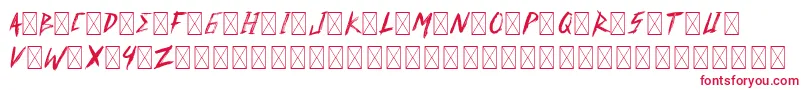 DavidElika DemoVersion Font – Red Fonts on White Background