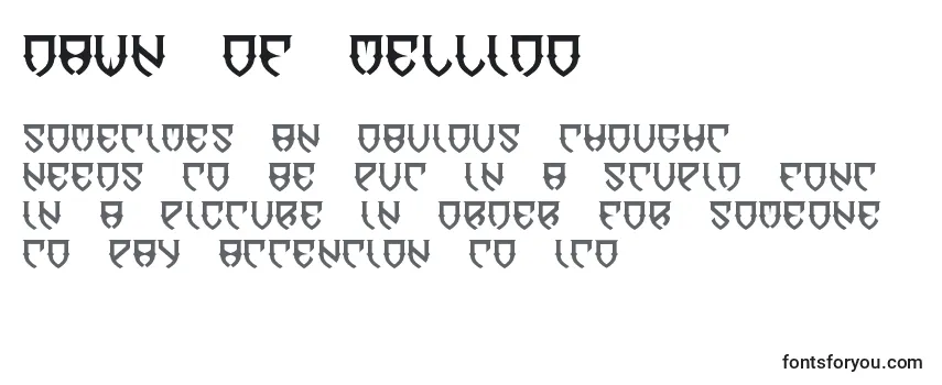 Review of the Dawn of Mellido Font