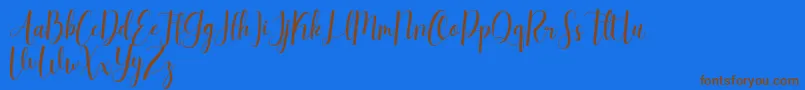 daydream dafont free Font – Brown Fonts on Blue Background