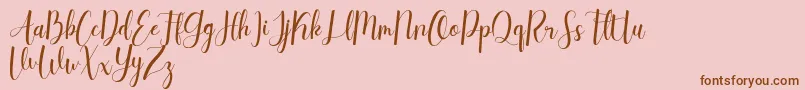daydream dafont free Font – Brown Fonts on Pink Background