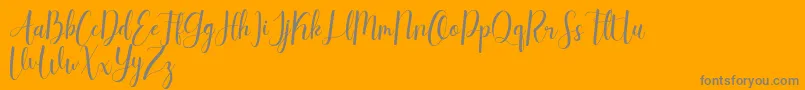 daydream dafont free Font – Gray Fonts on Orange Background