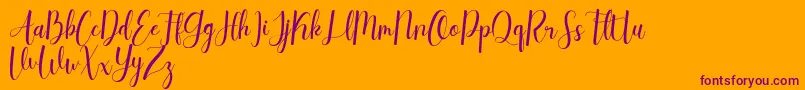 daydream dafont free Font – Purple Fonts on Orange Background