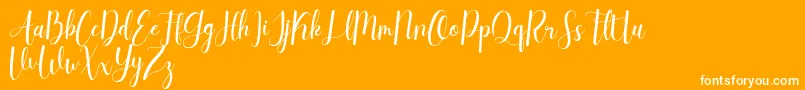 daydream dafont free Font – White Fonts on Orange Background