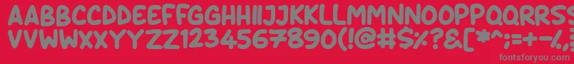 Daydreamers Font – Gray Fonts on Red Background