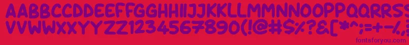 Daydreamers Font – Purple Fonts on Red Background