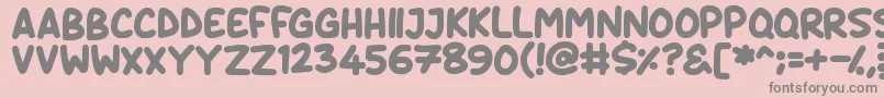 Daydreamers Font – Gray Fonts on Pink Background