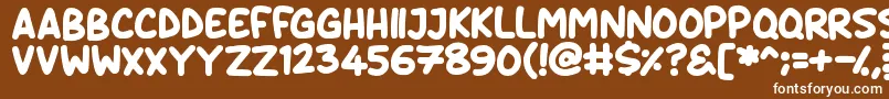 Daydreamers Font – White Fonts on Brown Background