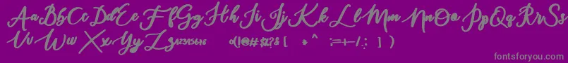 daylight-Schriftart – Graue Schriften auf violettem Hintergrund