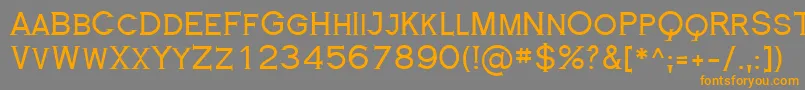 Шрифт RoyalSerif – оранжевые шрифты на сером фоне