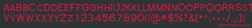 RoyalSerif Font – Red Fonts on Black Background