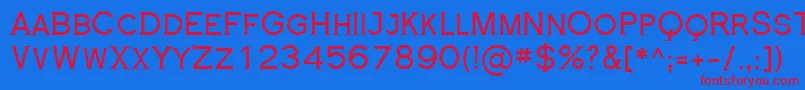 Шрифт RoyalSerif – красные шрифты на синем фоне
