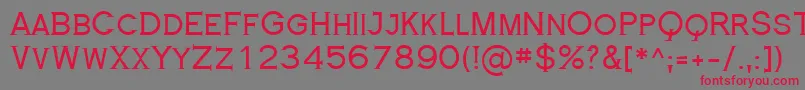 RoyalSerif Font – Red Fonts on Gray Background