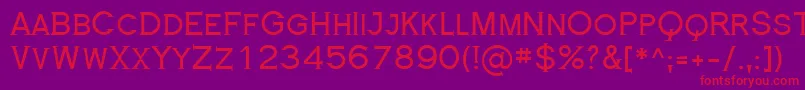 RoyalSerif Font – Red Fonts on Purple Background